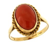 Anello Soranzo Gioielli Donna Corallo E Perla in Oro giallo Corallo PIS10160527 - PIS10160527
